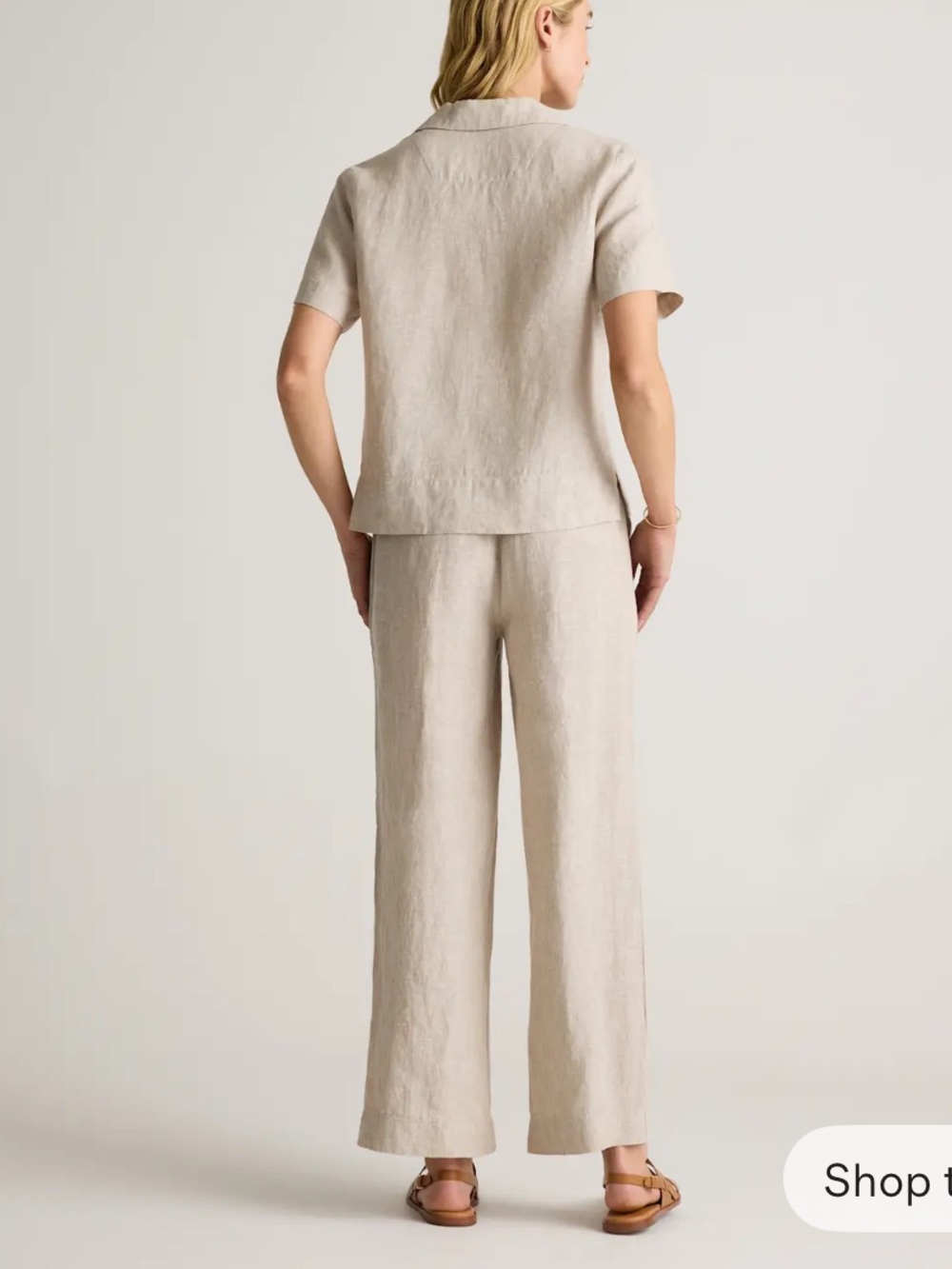 Quince Women’s 100% European Linen Wide Leg Pants - Picture 3 of 10